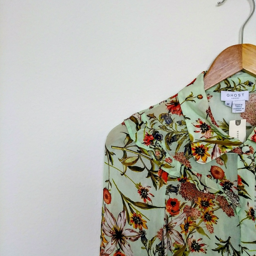 NWT Anthropologie Botanical Top